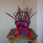 Basket, Blue and Red Berry