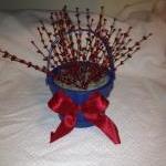 Basket, Blue and Red Berry