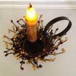 Taper Candle with Holder, L..