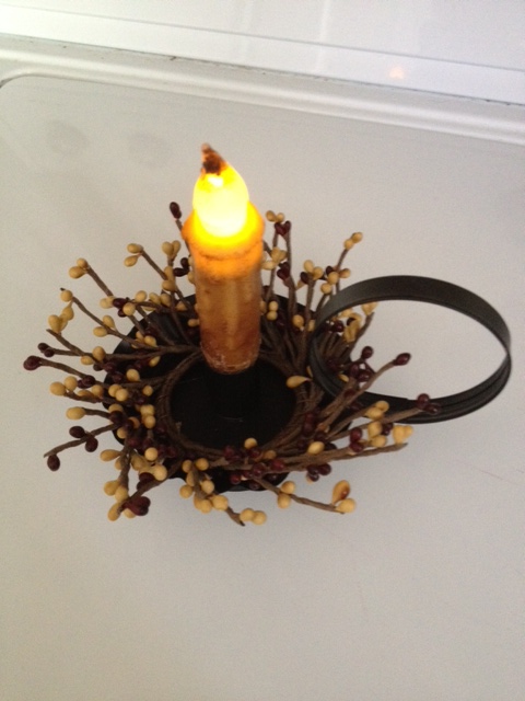 Taper Candle with Holder, LED Candle